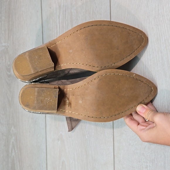 Jeffrey Campbell Women Cutout Side Heels Suede Moto Hobo boots shoes sz 8 - Picture 13 of 15